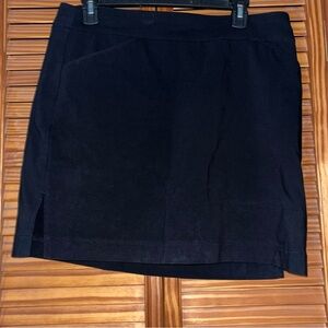 Coral Bay Black Pull On Skort with Pockets Size 10
